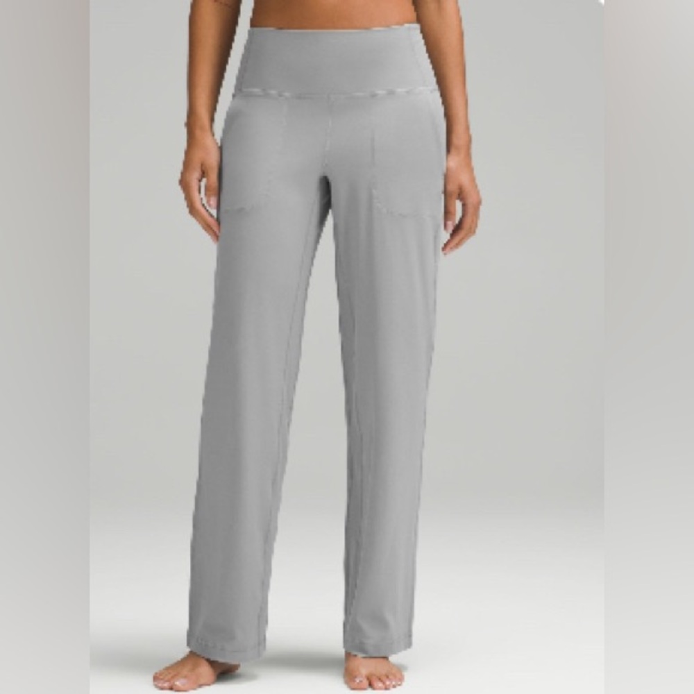 lululemon high righ rise pants wide leg